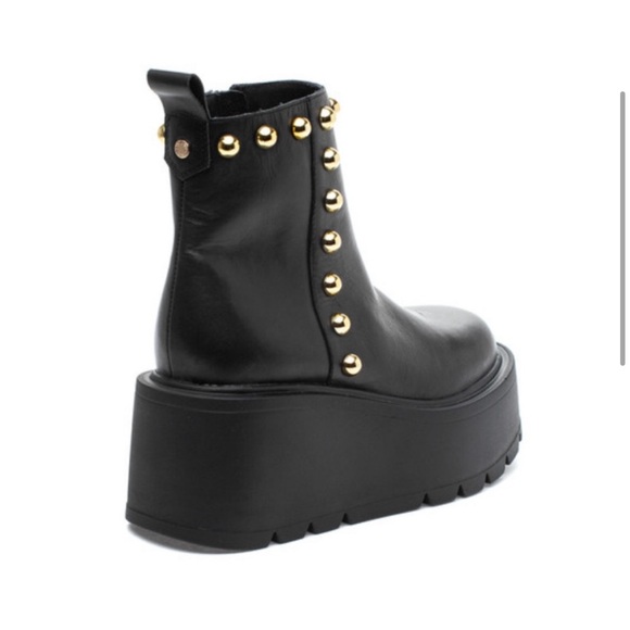 NWT J/SLIDES VICEROY Black Leather Boots - Picture 3 of 16